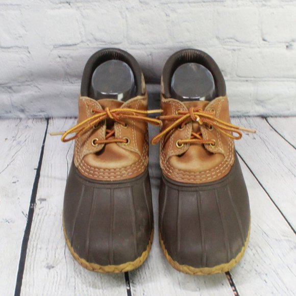LL BEAN Gumshoe Padded Ankle Duck Bean Boots Sz 9 - Picture 5 of 9